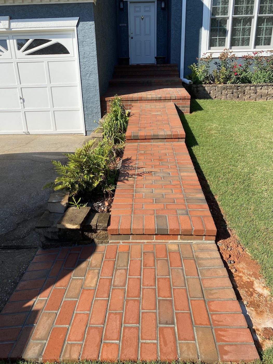Brick walkway